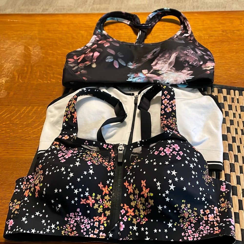 3 sports bras.